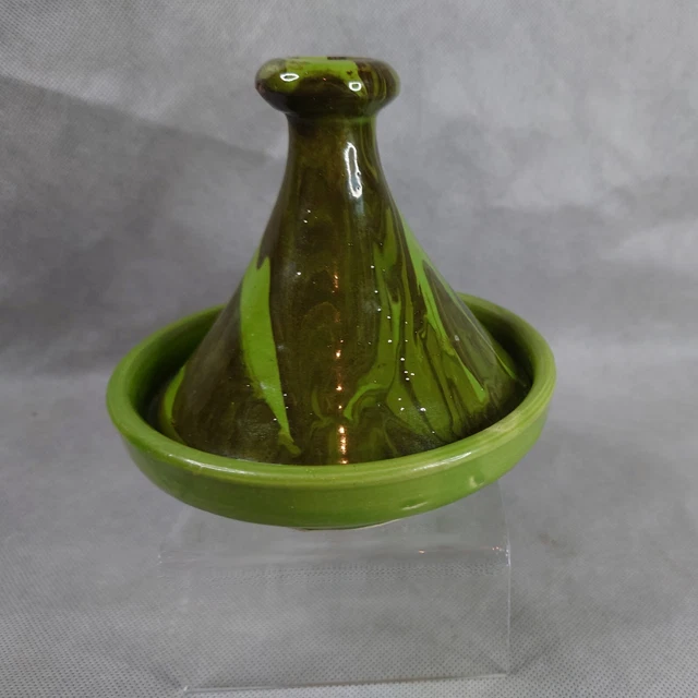 Tajine en miniatura marroquí. Diámetro de 5
