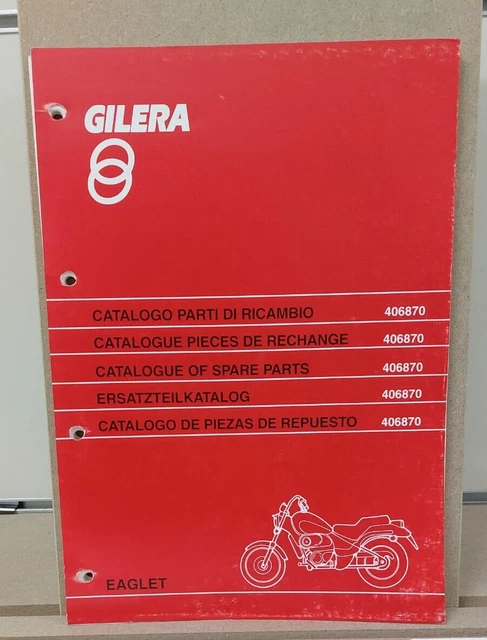 Catalogo Parti Di Ricambio Moto Gilera Eaglet Originale