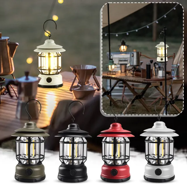 USB LED Lantern Rechargeable Light Camping Emergency Outdoor Hiking Lamps