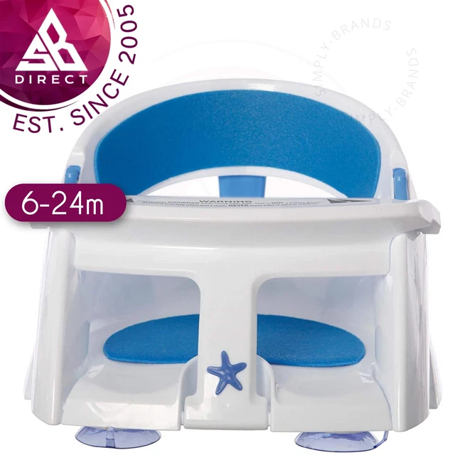 Dreambaby New Deluxe Bath Seat│with Foam Padding & Heat-sensing Indicator│6-24m
