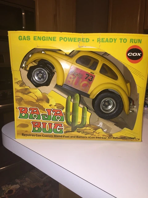 VINTAGE COX BAJA Bug Yellow 73 Gas Engine Powered .049 Off