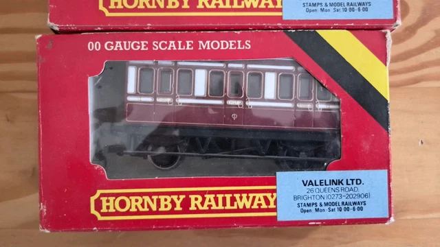 Internation Maroon HORNBY OO GAUGE LMS Maroon 4 Wheel Coaches Excellent Condition £5.44 ...