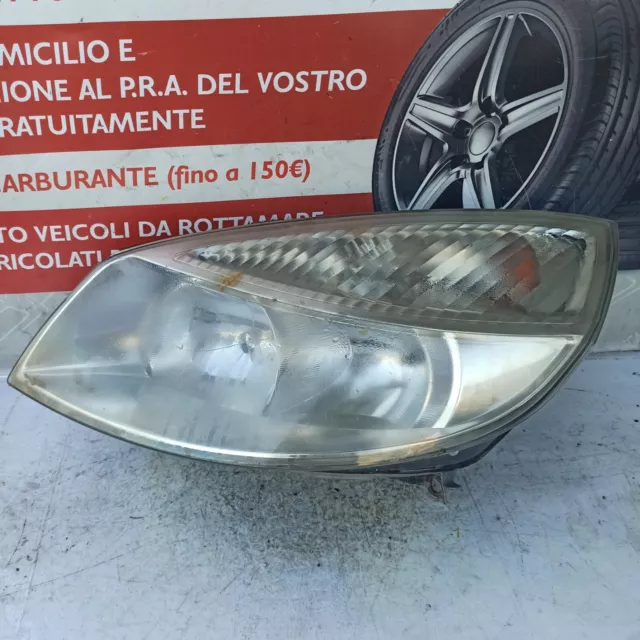 Faro Fanale Proiettore Anteriore Ant Sinistro Sx Renault Scenic 2 Serie 2005