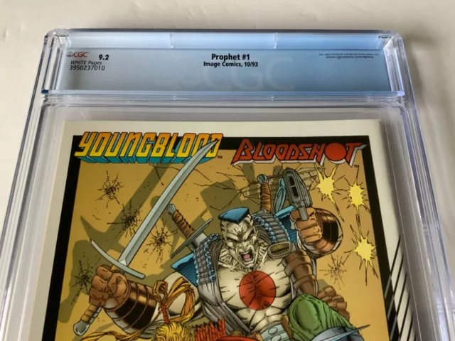 Prophet 1 Cgc 9.2 White Pages Coupon Included Rob Liefeld Image Comics 1993 Bb 11