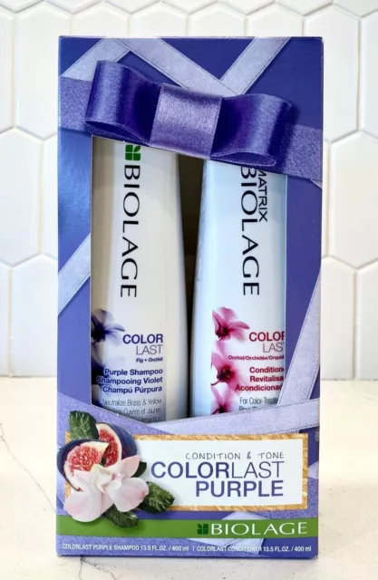 Ultra Biolage Color Último Violeta Champú y Acondicionador Set De 2 Con 399ml