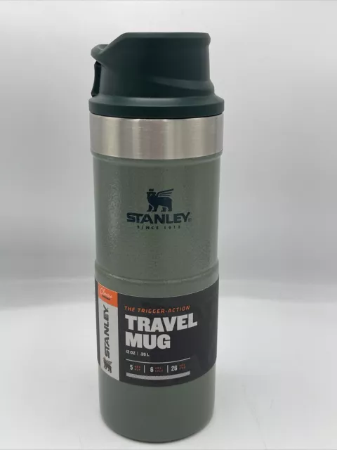 Stanley Classic Trigger Action Travel Mug 0.35L - Green