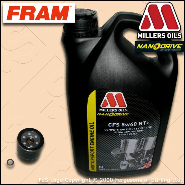 HONDA CIVIC TYPER EP3 OIL FILTER MILLERS MOTORSPORT CFS 5w40 NT+OIL