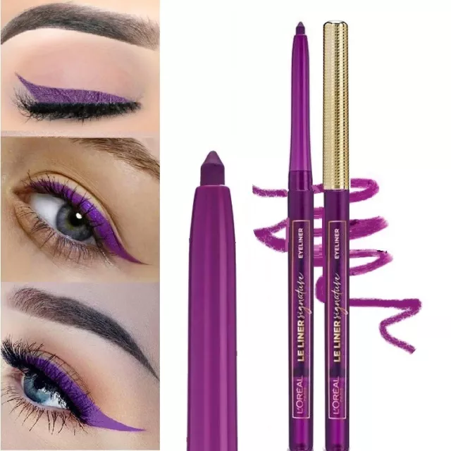 L'Oréal LE SIGNATURE EYELINER RETRACTABLE Crayon Yeux 06 VIOLET WOOL - VIOLET