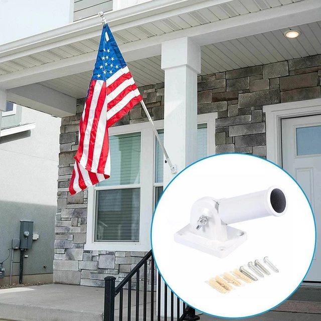 Wandmontage Flagge Pole Bracket Heavy-Duty Aluminium Einstellbarem Mit K7D6 C6H2