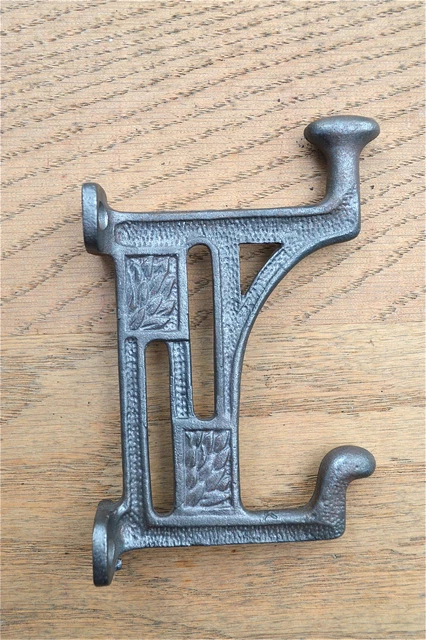 Arts and Crafts Mackintosh Glasgow coathook cast iron coat hook door hanger