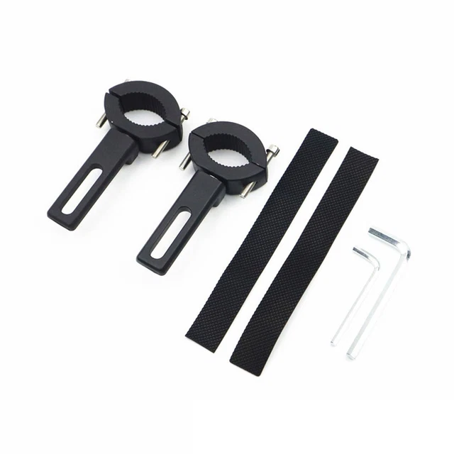 Support Fourche Moto Support Phare Moto Réglable 38-60mm - Alliage Aluminium - 2 Pièces - Pour Fourche Avant Kit Réparation Fixation Phare