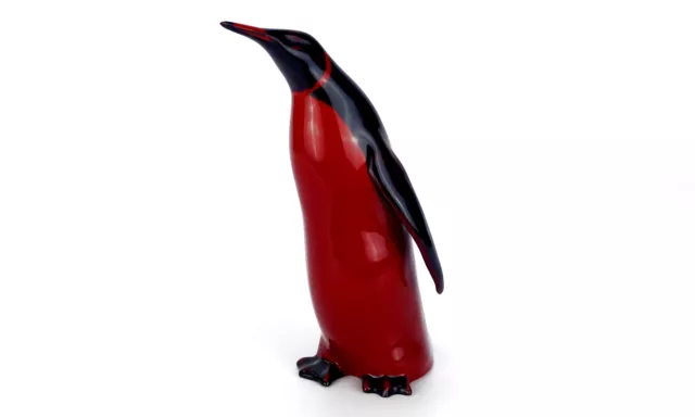 Seltene königliche Doultonfigur rote Flamme Kaiserpinguin 15 cm 2