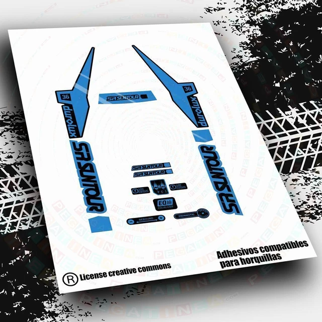 Rock Shox MAG 21 fourche 1995 ensemble d'autocollants Rock Shox MAG 21 fourche 1995 ensemble d'autocollants