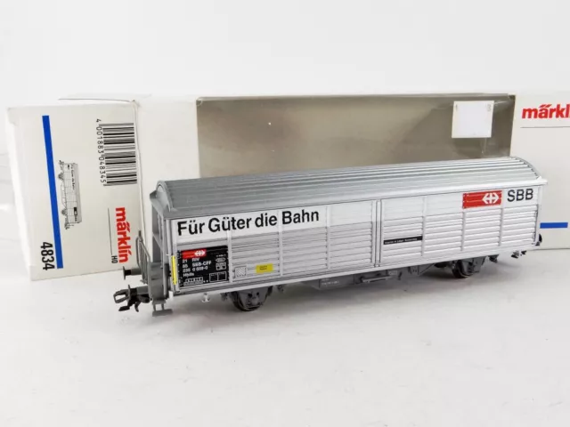 Märklin 4834 H0 Hbils Schiebewandwagen SBB CFF, Für Güter die Bahn, AC, NEM, KKK