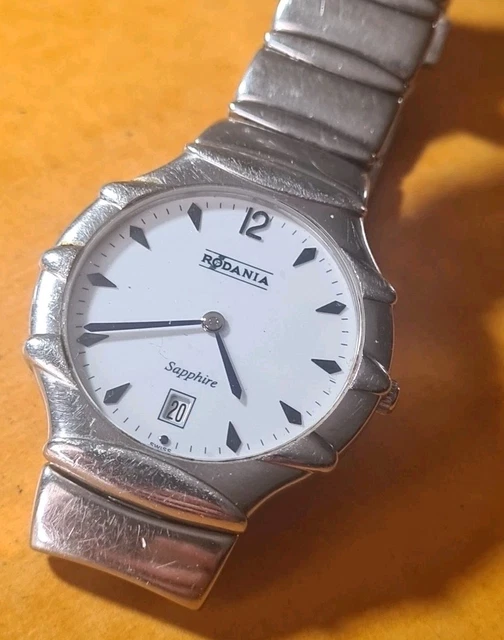 Montre Rodania Quartz Plaqué Or Pour Homme - Fonctionne, Occasion