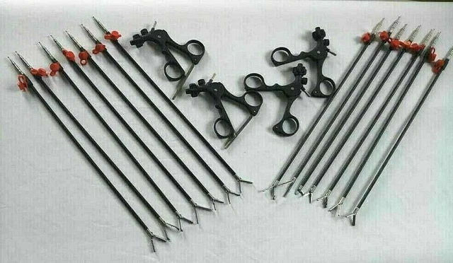 Addler Laparoscopic Storz Type Grasper Dissector Inserts Handle Instruments Set