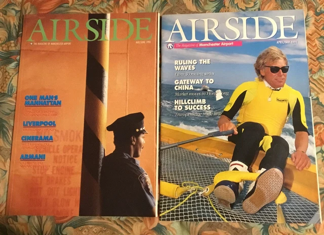 2 x AIRSIDE The Magazine Of Manchester Airport May/June 93 & April/May 94
