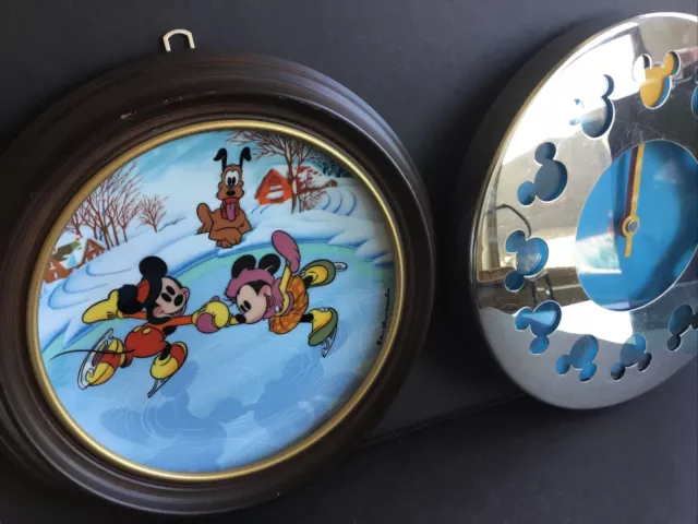 Walt Disney Characters 1984 Plate Schmid Michael Graves Mickey Wall Clock Lot