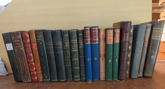 livre ancien-1 lot de 20 livres de littérature 19/20 ème