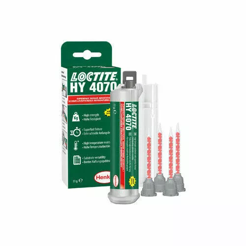 Adesivo Loctite HY 4070 Ibrido Strutturale Fissaggio Rapido Acciaio Plastica