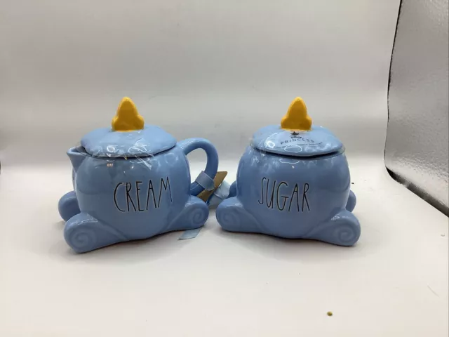 Rae Dunn Disney Princess  Cream And Sugar Set (Cinderella Carriage) NWT RARE HTF