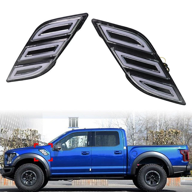 2x luci di marcia diurna LED ABS sinistra destra DRL per 2018 2019 Ford F-150 Raptor