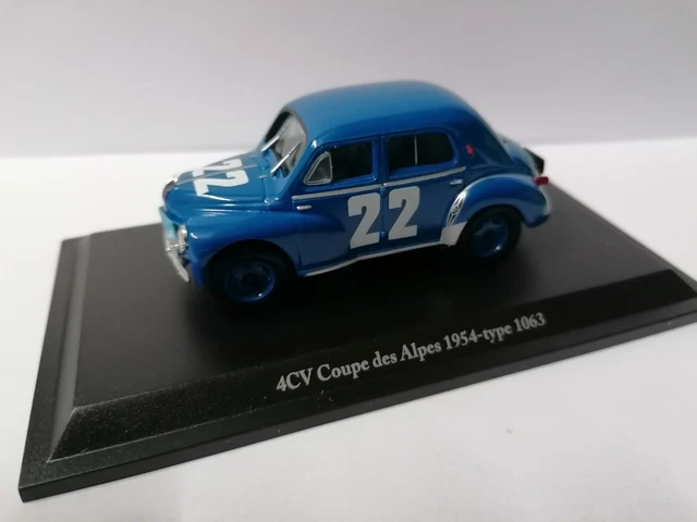 renault 4 cv Coupe des Alpes -  1954- 1:43 eme   boite  d'origine  (  neuf  )