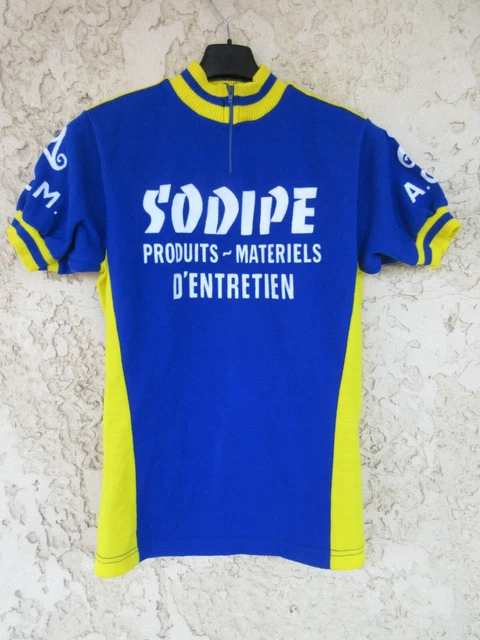 Maillot Cycliste Vintage BIC CSM PERSAN – Manches Courtes, Acrylique, Taille M