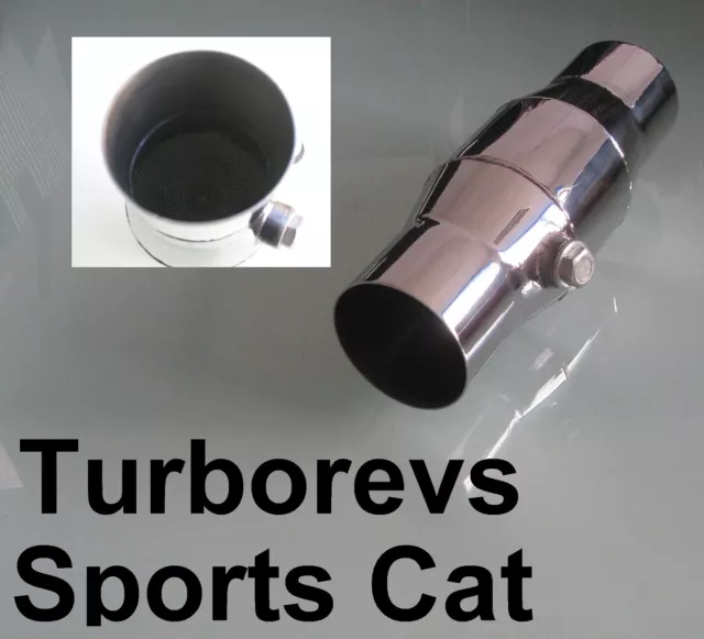 2.5" Sports Exhaust Catalytic 200 Cell Convertor Cat Stainless Steel Vag