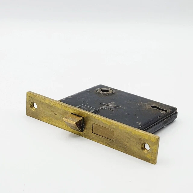 Vintage Ornate Interior Door Mortise Lock Salvage Hardware Skeleton Keyhole B274