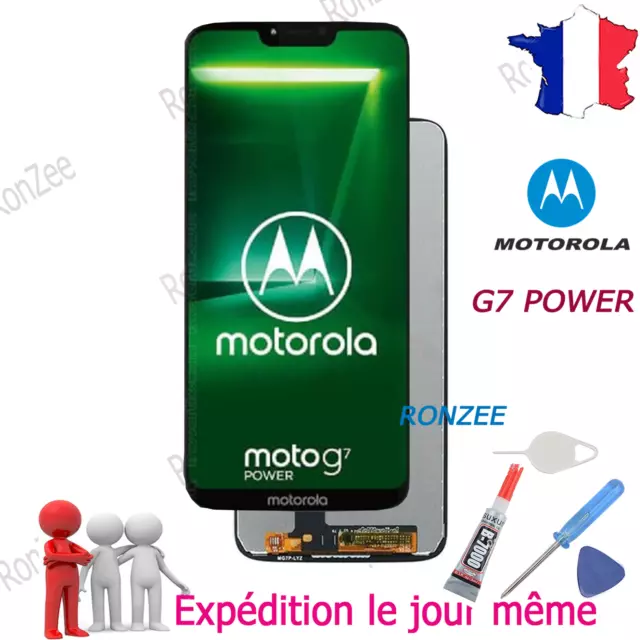 ✅ ÉCRAN VITRE TACTILE COMPLET MOTOROLA MOTO G7 Power XT1955 ✅ VENDEUR PRO