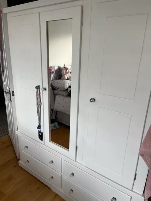 Handmade 4 Drawer & 3  Door Triple  Wardrobe