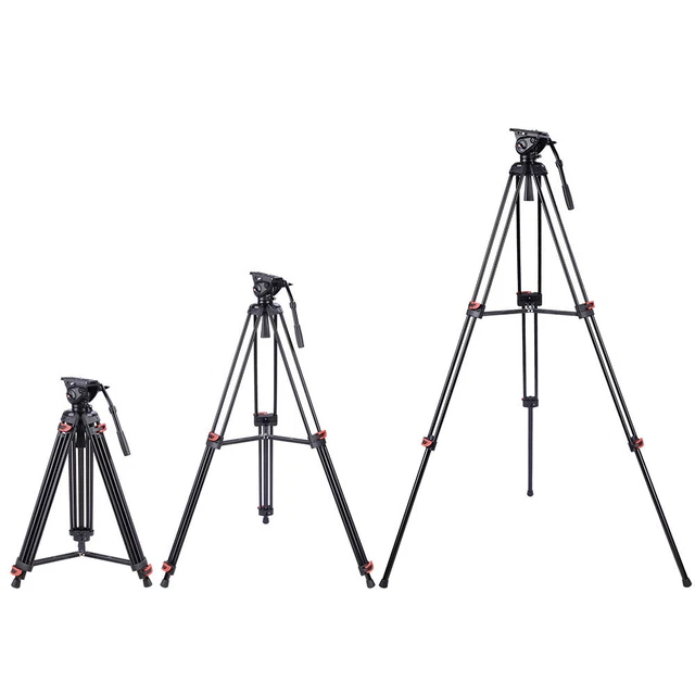 Trípode ajustable para cámara de video 71" DV con soporte cabezal de sartén fluido portátil de viaje