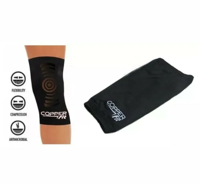 2 x Copper Fit Copper Infused Compression Support Brace/Sleeve For Pain (1 pair)