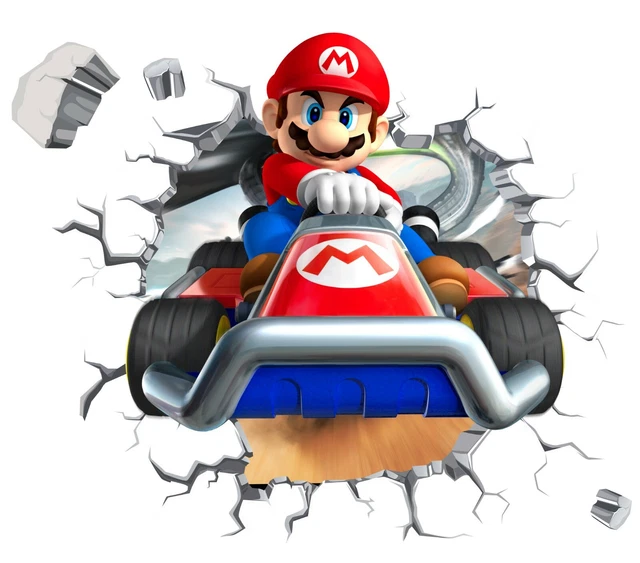 SUPER MARIO WALL Decal 3D Art Stickers Vinyl Room Bedroom Mural Kids