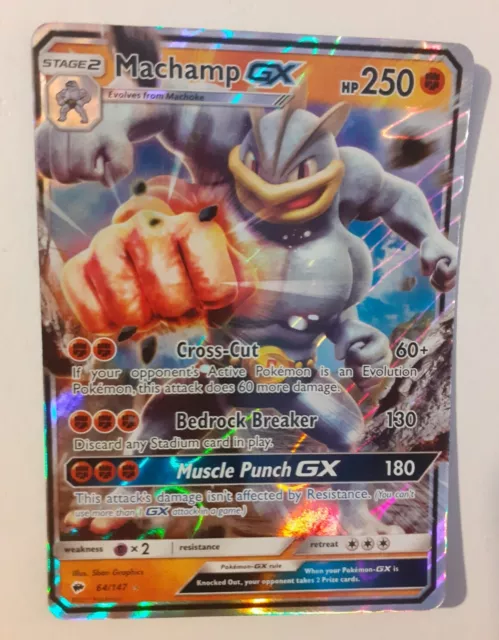 Machamp GX 64/147 Half Art - Ultra Rare - (excellent condition) Pokemon Card