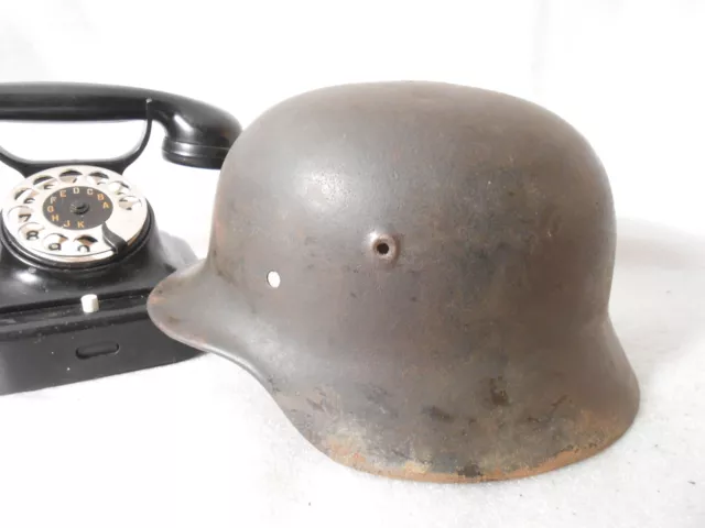 Deutscher Stahlhelm M40 Helm Wehrmacht Camo 3.Reich 2WK WW2 Original