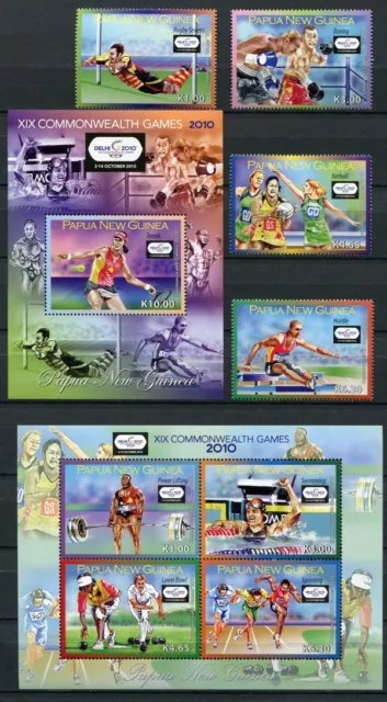 Papua Neuguinea 2010 Sport Sports Boxen Laufen 1582-1585 Block 117-118 MNH