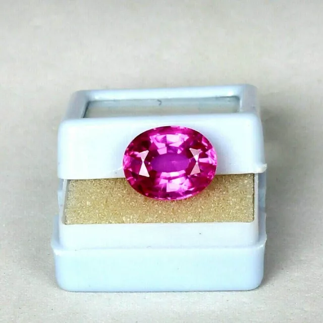 Beautiful AAA 6.20 Ct. Natural Ceylon Pink Sapphire Fine Oval Cut Loose Gemstone 2
