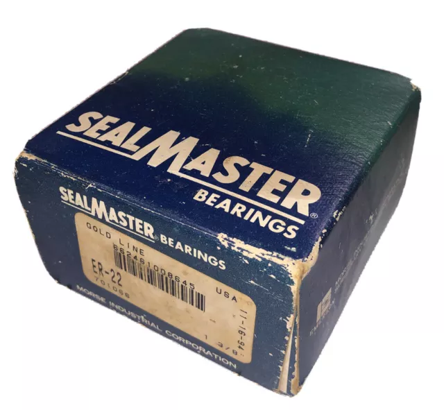 Seal Master Gold Line, Er-22C, 1-3/8" Bearing W/ Set Screw, New Open Box