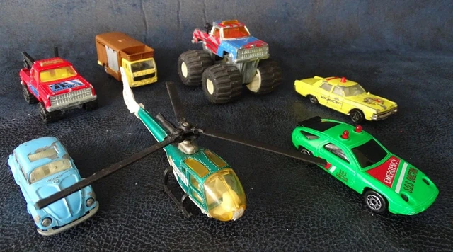 lot Majorette Monster Truck sonic flashers cox véhicule miniature 70/80 vintage