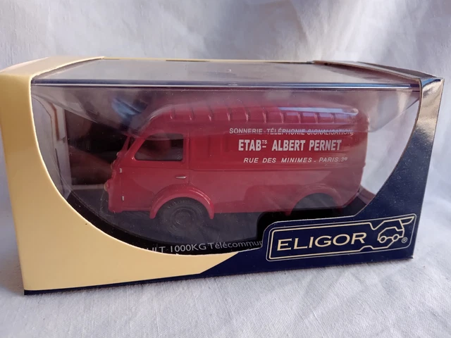 Camion Renault 1000 Kg Fourgon Tole Pernet Telecommunication 1/43 Eligor 101152