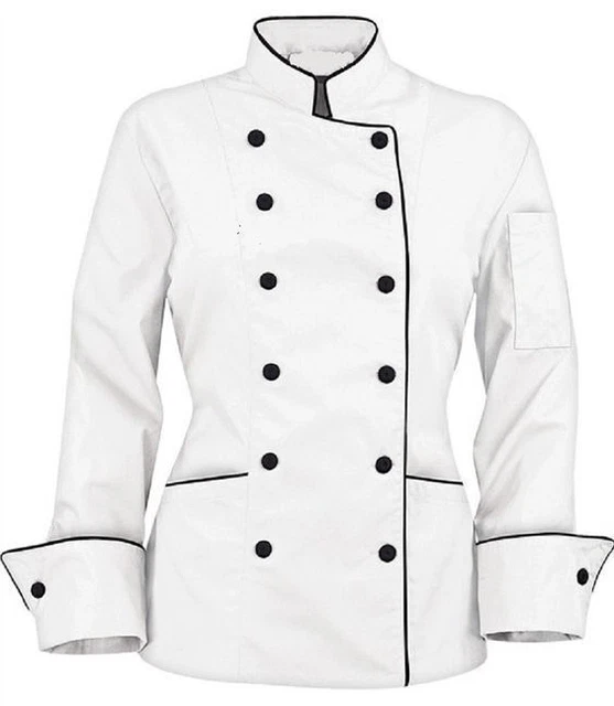 Manteau de travail de chef Veste Double Boutonnage Femme