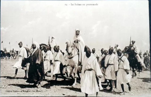 CPA Morocco Fez. Sultan Moulay Hafid 1909 Postcard 8875