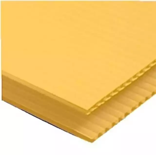 5 YELLOW Corrugated Plastic 18" x 24" 4mm Coroplast signs blank