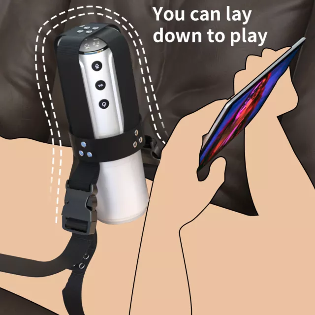 Handsfree Male Automatic Masturbator Cup Wearable Adjustable Belt Sex Toys Men