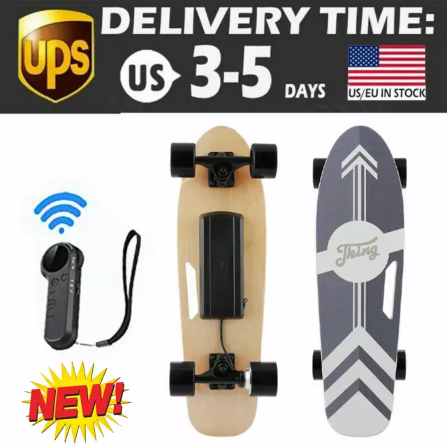 Electric Skateboard 350W Longboards with Wireless Remote 7-Layer Maple Beginner