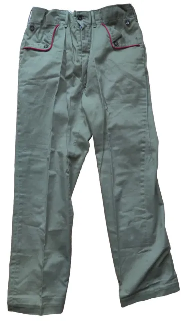 Vintage 1960s Boy Scouts of America Green Uniform Pants Boys