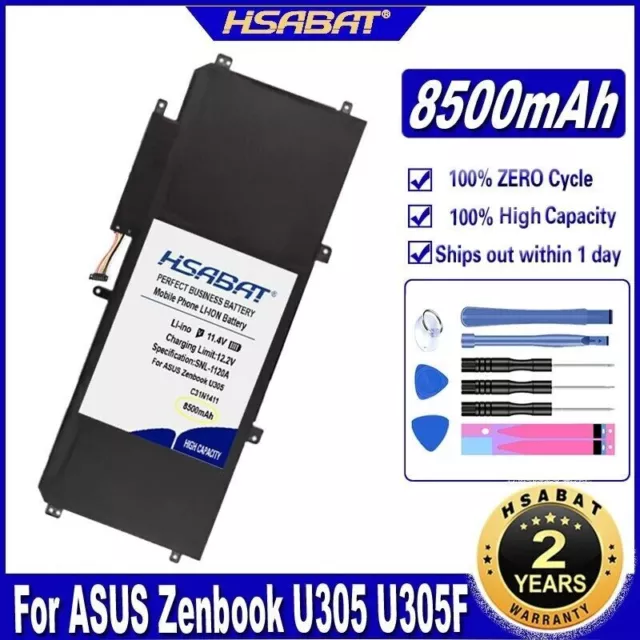HSABAT C31N1411 8500mAh Batería de computadora portátil para ASUS Zenbook...