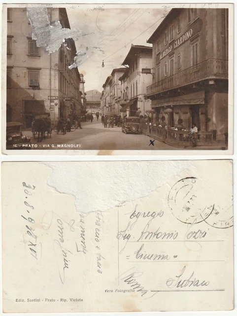 Prato - Via G. Magnolfi - Viagg. 1938 -96154-